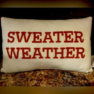 Sweater weather pillow